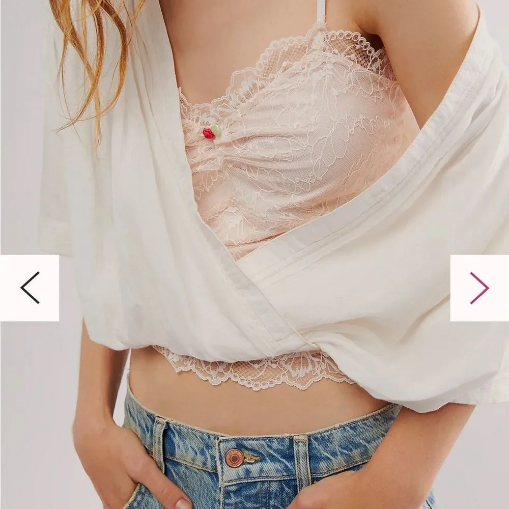 Free People Lacey Essential Cami in Sea Salt